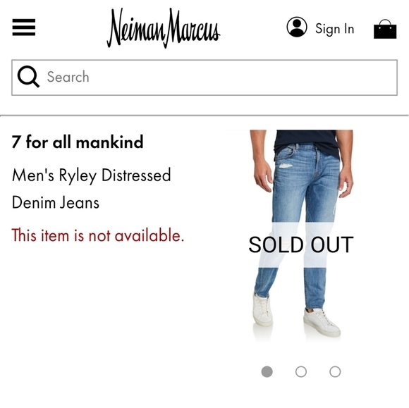 NWOT 7FOR ALL MANKIND RYLEY DISTRESSED JEAN/ITALIAN FABRIC - Picture 10 of 16